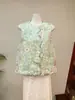 Novo Colete Fresco Jacquard Estilo Nacional Chinês Chegada Nova Outono 2026 Design de Gola Redonda Camada Externa tipo Manto nos Ombros Colete Redutor de Idade
