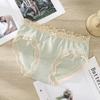 Roupa íntima sexy sem costura feminina Pure Desire Lace cintura média sem costura feminina algodão puro antibacteriano alta elasticidade calças para meninas