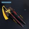 Periférico de Jogo Espada Negra Piano Modelo de Arma com Bainha Artesanato Totalmente Metálico Ornamentos