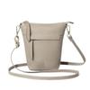 Bolso bandolera de piel de vaca de primera capa para mujer, bolso de cubo de hombro de cuero genuino simple de gran capacidad, bolso para mujer de nicho de alta gama y exquisito