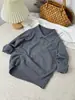 Suéter de outono e inverno para meninos, camisa de malha infantil A-class com gola alta pequena, blusa básica unissex para bebê, blusa de manga comprida, tendência