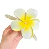 Pinza para el Cabello de Flor de Plumeria para Mujer 2024, Pasador Floral para la Parte Trasera de la Cabeza, Pinza Tiburón para Moño, Accesorio para el Cabello, Estilo Coreano, Fresco