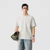 Camiseta Masculina Estilo Old Money, Manga Curta de Verão Fina Falsa Duas Peças, Camisa Masculina Tendência Resistente Nova 2026