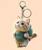 Colgante de Mochila de Cachorro Creativo Nuevo Estilo 2D Colgante de Coche Accesorio de Perro Teddy Llave Acrílico Lindo Transfronterizo