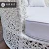 Reclinável de Lazer ao Ar Livre Cama de Rattan para Varanda de Jardim ao Ar Livre Cama de Praia para Piscina ao Ar Livre Sofá-Cama de Hotel para Interior
