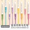 Marcador Acrílico con Punta Suave, Tipo Líquido Directo, No Transparente, Apilable por Color, Adecuado para Estudiantes, para Dibujo y Pintura
