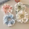 Goma para el pelo de flor dulce con lunares, Goma para el pelo simple de encaje, Goma elástica para coleta de chica fresca y linda