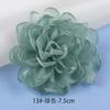 4-10cm fábrica em estoque camélia borda queimada flor chapelaria tecido flor feita à mão acessórios flor de tecido acessórios DIY broche