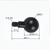 Equipo fotográfico 20 adaptador de rótula tornillo, tornillo estándar británico 1/4, soporte de rótula de conversión de brazo mágico universal tornillo