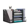 Estante de almacenamiento para escritorio de oficina estante de almacenamiento de archivos caja de almacenamiento colección de artículos de oficina soporte metálico para libros de escritorio de oficina
