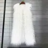 Chaleco de Piel Sintética tipo Borrego de Invierno 2026 Estilo Largo Chaleco Cálido Chaleco Chaqueta para Mujer Directo del Fabricante