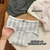 Roupa Íntima Meninas Algodão Puro Feminina 2025 Nova Grau 7A Antibacteriana Algodão Feminino Cavalo Estendido Shorts Femininos Calcinhas