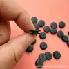 Fivela de flor para sapato plástico de nylon preto botão de casa de botão para sapato fivela decorativa para sapato faça você mesmo base de flor para sapato fivela redonda