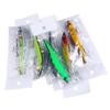 Isca Artificial Mino Submersível Mino Isca Dura de Longo Alcance Isca Artificial Falsa Biônica Kit de Equipamento de Pesca Lápis Mino Listrado Branco para Robalo