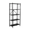Estante plegable con ruedas para cascos para puestos, estante de almacenamiento multicapa, gabinete, armario de almacenamiento, estante de entrega de hierro