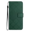 Adecuado para Funda de Cuero Iphone16E, 17Plus Patrón de Diamante Soporte para Tarjetas Funda Protectora, 13Pro Color Sólido Ip14