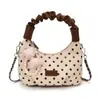 Exquisita Bolsa de Mano Nube de Lunares para Mujer, Nueva Bolsa Tipo Empanada Estilo Coreano 2026, Versátil, Moderna, Dulce, Bolso de Hombro Cruzado