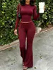 Nueva Moda Otoñal Europea y Americana 2026: Nuevo Traje Casual de Dos Piezas de Color Sólido, de Alta Gama, Moderno, Estilo Retro de Hong Kong para Mujer