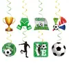 Copa do Mundo de Futebol Transfronteiriça Tema Troféu Artigos para Festa Decorações de Aniversário Bandeiras Banners Decorações Penduradas para Festa