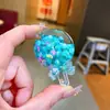 Chaveiro Pirulito Areia Movediça Luminoso Infundido com Óleo Pingente Fofo para Mochila Chaveiro Presente de Parque de Diversões Brinquedo Infantil