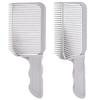 Pente de Acabamento Masculino Transfronteiriço Pentes de Fade de Barbeiro Pente de Clipper de Cabeça Plana para Acabamento Corte de Cabelo em Casa Pente de Cabeleireiro
