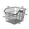 Cesta de bicicleta Cesta traseira dobrável bicicleta Estudante saco escolar quadro Mountain Bike Cesta de alimentos Cesta de alimentos Cesta traseira do carro das crianças