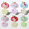 Linda Cuchara de Manzana Transparente Hielo DIY Pasador Hecho a Mano Llavero Pinza de Pico de Pato Material de Decoración Colgante Venta al Por Mayor