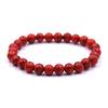 Explosiones Transfronterizas Europeas y Americanas Pulsera de Cuentas de Piedra Natural de 8 mm Masculina Turquesa Blanca Pulsera Elástica Venta al por Mayor de Comercio Exterior Venta Caliente