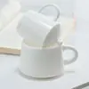 Xícara de chá de porcelana branca Dehua com tampa, caneca de cerâmica para escritório, conjunto de xícaras para degustação de chá com certificação QS, xícara para apreciação da arte do chá