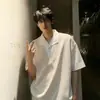Camiseta de manga corta de dos piezas falsas Cleanfit para hombre, tendencia verano 20206 nuevo estilo, polo casual holgado para parejas, manga corta