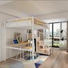 Cama Moderna Simple Mesa Baja Marco de Hierro Cama Multifuncional Apartamento Estudiante Cama Individual Alta-Baja Cama Litera para el Hogar