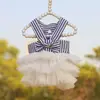 Vestido de princesa para mascotas, gatos y perros, vestido fino y lindo de primavera/verano para perros pequeños, ropa estilo coreano, vestido de tirantes peludo de moda