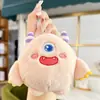 Lindo llavero de cordero de peluche, muñeco de peluche, colgante para bolso de pareja, juguete de máquina de peluches, accesorio de regalo