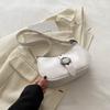 Bolso de Hombro Xiaozhong para Mujer 2024 Nueva Moda Bolso Baguette Plateado de Alta Gama Combinable Bolso de Hombro Cruzado