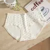 Ropa Interior de Algodón Puro con Estampado Floral Dulce para Niñas, Amigable con la Piel y Transpirable 10A Antibacteriana, Entrepierna Extendida, Cubre Cadera Elástico, Ropa Interior de Algodón para Mujeres