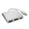 Conversor Três-Em-Um Tipo-C para Hdtv Estação de Acoplamento Tipo-C Adaptador de Cabo Hd Usb3.1 para Hdtv