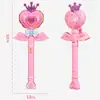 Varinha Mágica de Fada Bastão de Luz Princesa Fada Música Leve Projeção Brinquedo Infantil Barraca Coroa Presente