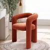 Silla de Maquillaje Estilo Crema de Celebridad de Internet Taburete Tocador Silla de Salón de Uñas de Dormitorio de Gama Alta Silla Individual Simple de Ocio para el Hogar