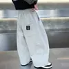 Pantalones de Dobladillo Curvo para Niños Primavera y Otoño 2026 Nuevo Estilo Pantalones Deportivos de Punto para Niños Pantalones de Chándal de Primavera Modernos para Bebé