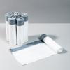 Bolsa de basura blanca portátil con cordón grueso, clasificada para el hogar, automática, para cocina, dormitorio, grande, de plástico.