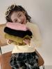 Suéter para Niñas Otoño e Invierno 2026 Nuevo Elegante Tejido Grueso para Niñas Camiseta Básica de Cuello Alto Medio de Invierno para Niños