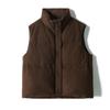 Chaleco de plumón de ganso Oubao de chocolate Cachemira Plumón de ganso blanco Cálida Chaqueta de plumón con cuello alto Abrigo Corto Ropa para Mujer
