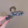 Pinza para el Cabello Floral Dulce y Fresca con un Toque de Lujo, Horquilla Exquisita para Mujer, Pinza de Tiburón Moderna y Versátil, Horquilla para Peinados Recogidos