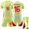 2024 España visitante 17 Nico fútbol uniforme traje camiseta No. 7 Morata 19 Yamal 10 Olmo