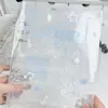Álbum de cartões transparente estilo coreano A5 com asas de anjo, planner fosco feminino, armazenamento de quatro compartimentos para photocards de ídolos