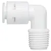 Purificador de agua Yixing T33 pe2 puntos rosca externa a codo de tubería de 2 puntos rosca interna elemento filtrante carcasa de filtro botella de filtro con anillo de sellado