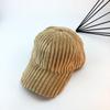 Gorra de Béisbol de Peluche de Diseñador Japonés Celebridad de Internet Estilo Coreano Cara Elegante Gorra Pequeña para Mujer Invierno Engrosada Cálida