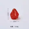 Brinquedos de Comida de Morango Realistas Tridimensionais Acessórios Criativos Feitos à Mão DIY Acessórios de Cola de Creme Resina Pacote de Materiais Atacado