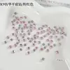 Rhinestones de arte para uñas K9 rosa claro de fondo plano con circonita, mini strass brillantes imitación Swarovski de color rosa irregular para decoración de uñas