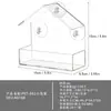 Alimentador de Aves Acrílico Transparente con Forma de Casa Triangular, Alimentador para Pájaros Domésticos, Acrílico de Alta Transparencia